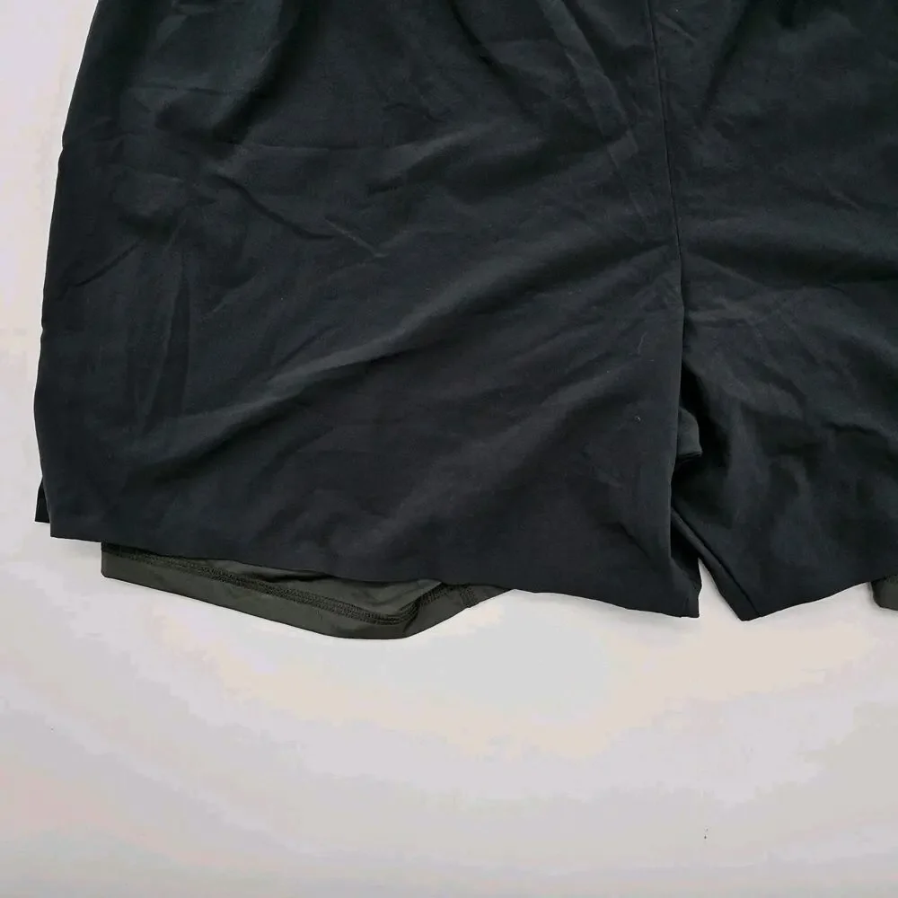 Chubbies Shorts Mens XXL 5.5 Inch Boxer Black Lined Ultimate Training Green